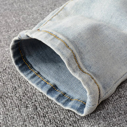 Men’s Crystal-Embellished Skinny Jeans