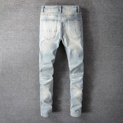Men’s Crystal-Embellished Skinny Jeans