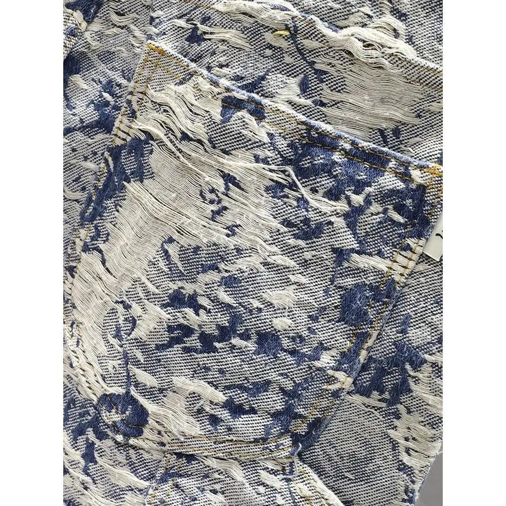 Men’s Blue-Wash Denim Shorts