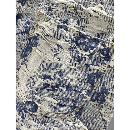 Men’s Blue-Wash Denim Shorts