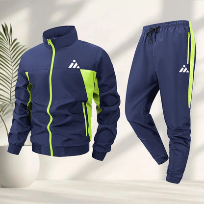 Men’s Geometric Zip Track Set