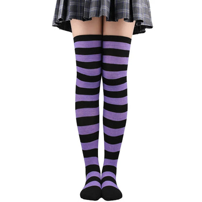 Striped Over-the-Knee Socks
