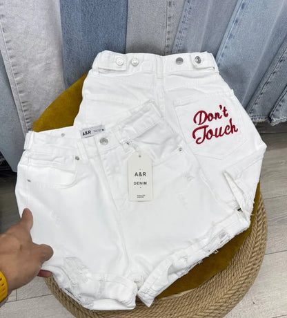 Women’s Embroidered Denim Shorts