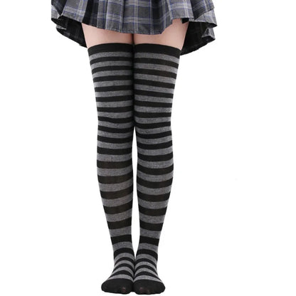 Striped Over-the-Knee Socks