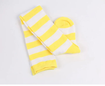 Striped Over-the-Knee Socks
