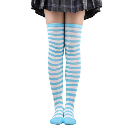 Striped Over-the-Knee Socks
