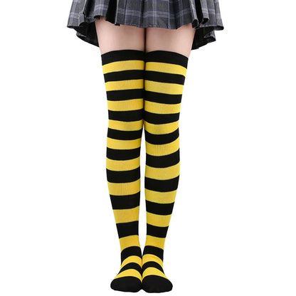Striped Over-the-Knee Socks
