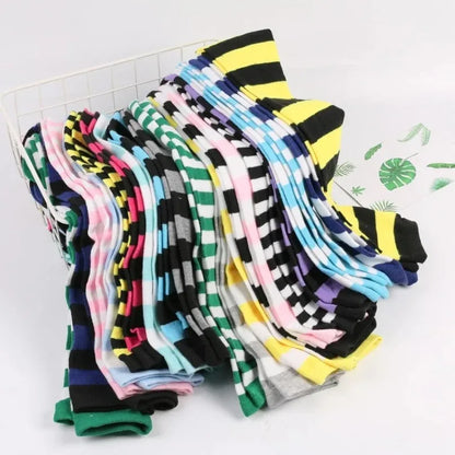 Striped Over-the-Knee Socks