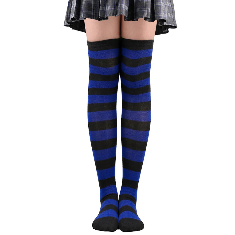 Striped Over-the-Knee Socks