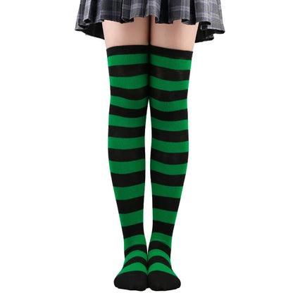 Striped Over-the-Knee Socks