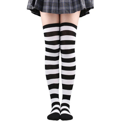 Striped Over-the-Knee Socks