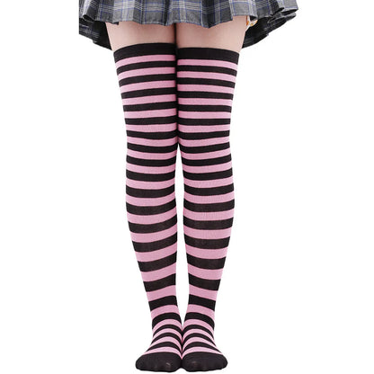 Striped Over-the-Knee Socks