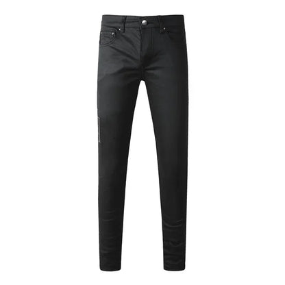 Retro-Wash Skinny Ripped Jeans