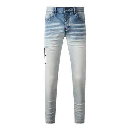 Retro-Wash Skinny Ripped Jeans