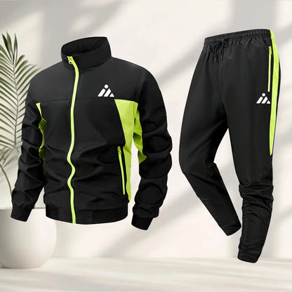 Men’s Geometric Zip Track Set