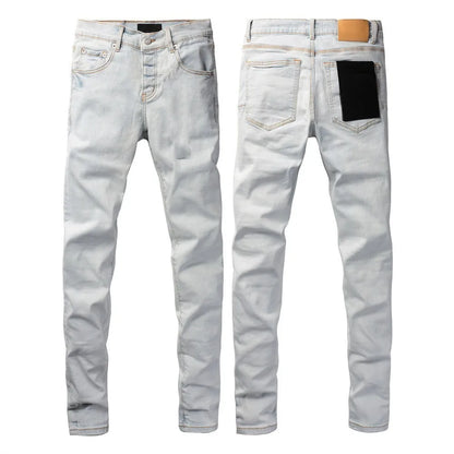 Distressed Skinny Jeans — Light Blue
