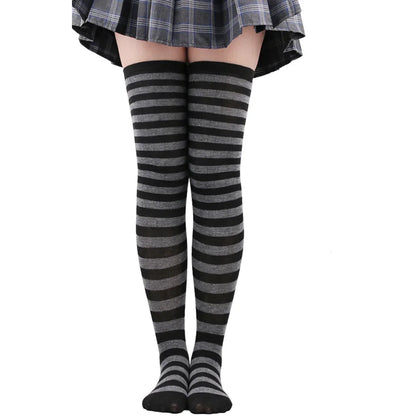 Striped Over-the-Knee Socks