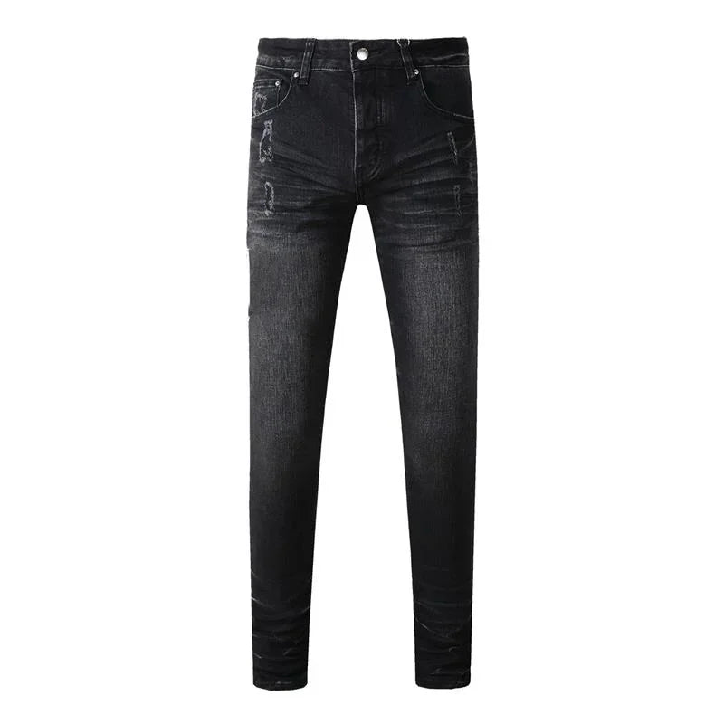 Retro-Wash Skinny Ripped Jeans