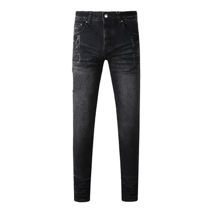 Retro-Wash Skinny Ripped Jeans
